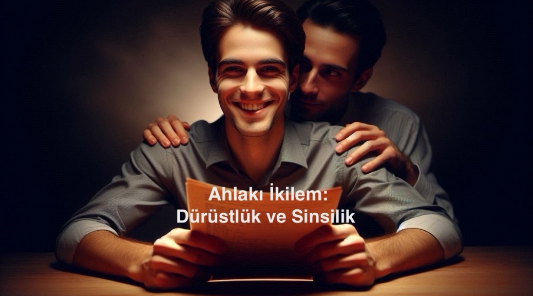 Dürüstlük ve sinsiliği anlatan görsel.