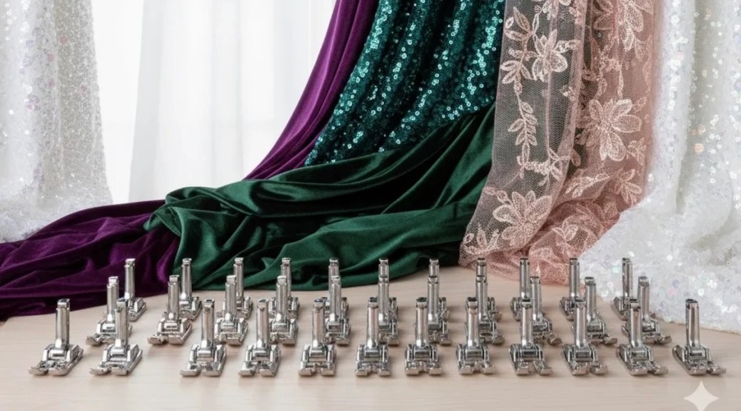 Ev Tipi Dikiş Makinesi Ayakları Fantezi Kadife Kumaşlar