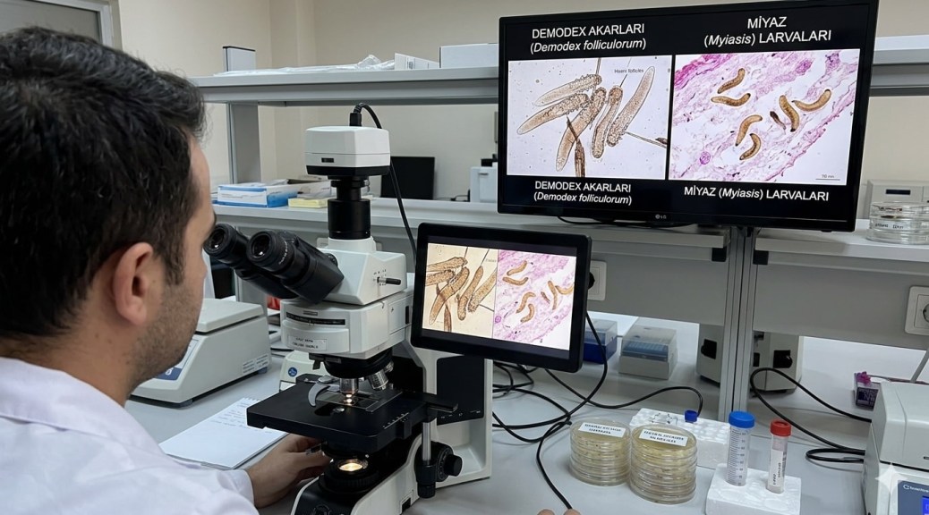 "Gözle Görülmeyen Misafirler: Demodex ve Halk Arasındaki Kurt Dökme Efsanesi" 